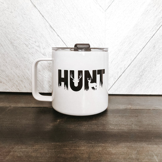HUNT Stainless Steel 17oz Coffee Mug