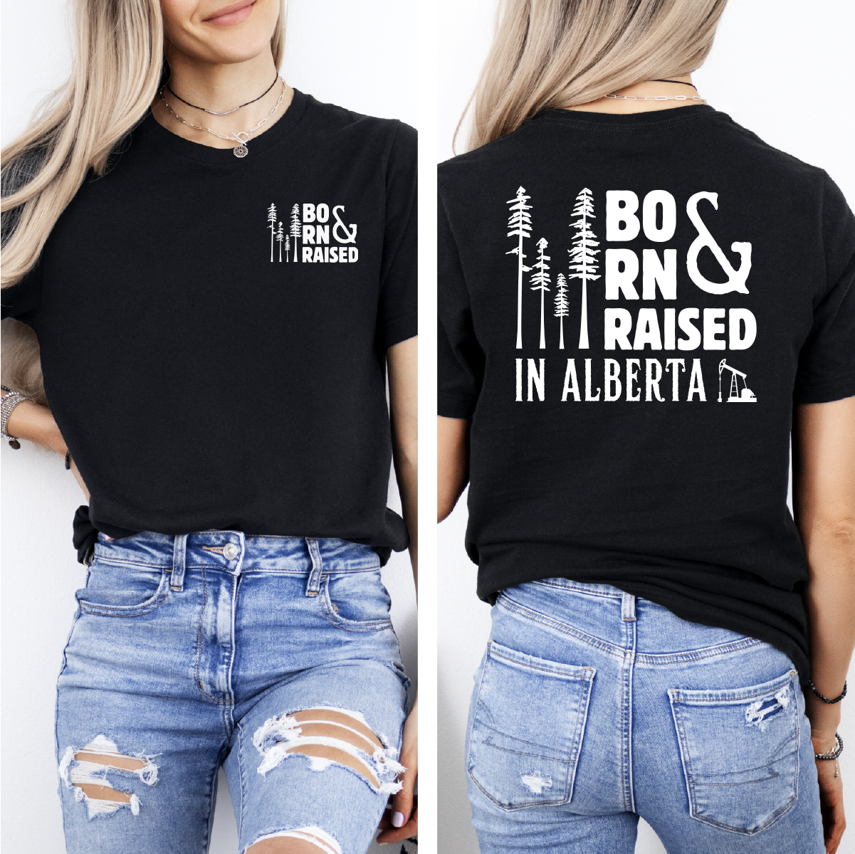 Born & Raised Alberta Unisex T-shirt | Alberta Clothing