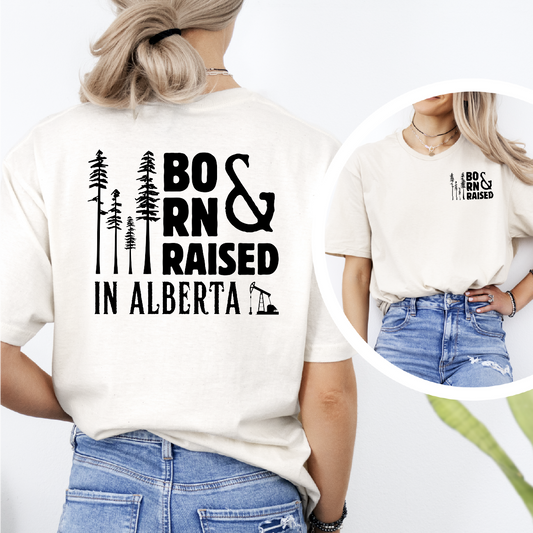 Born & Raised Alberta Unisex T-shirt | Alberta Clothing