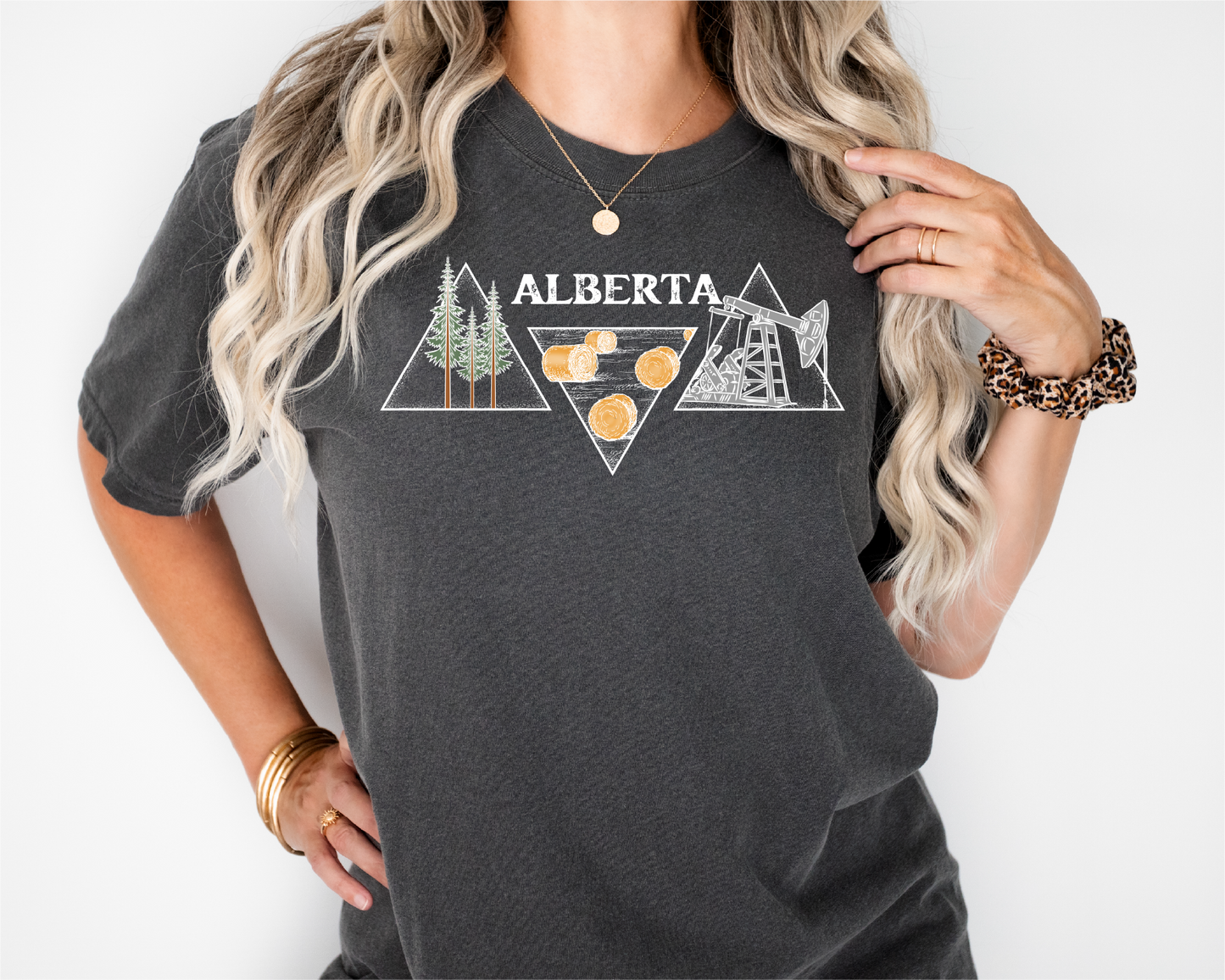 Alberta Oil Triangle Unisex T-shirt | Alberta Apparel