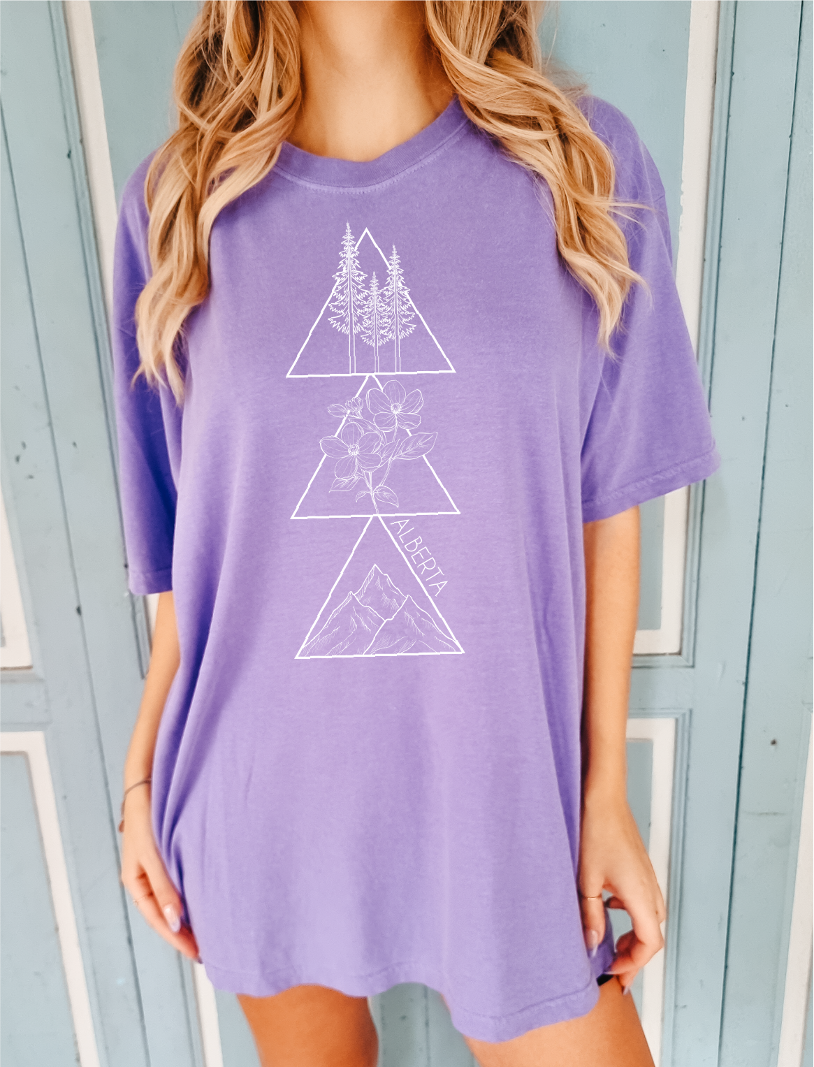 Geometric Alberta Unisex T-shirt | Prairie Clothing