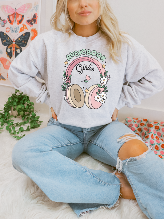 Audiobook Girlie Unisex Crewneck Sweatshirt | Bookish