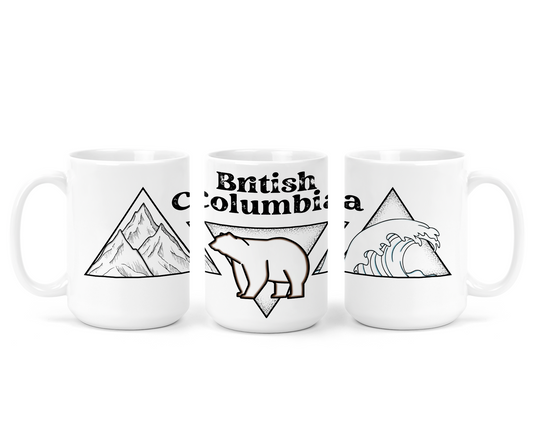 British Columbia Triangle Ceramic Mug | BC Mug