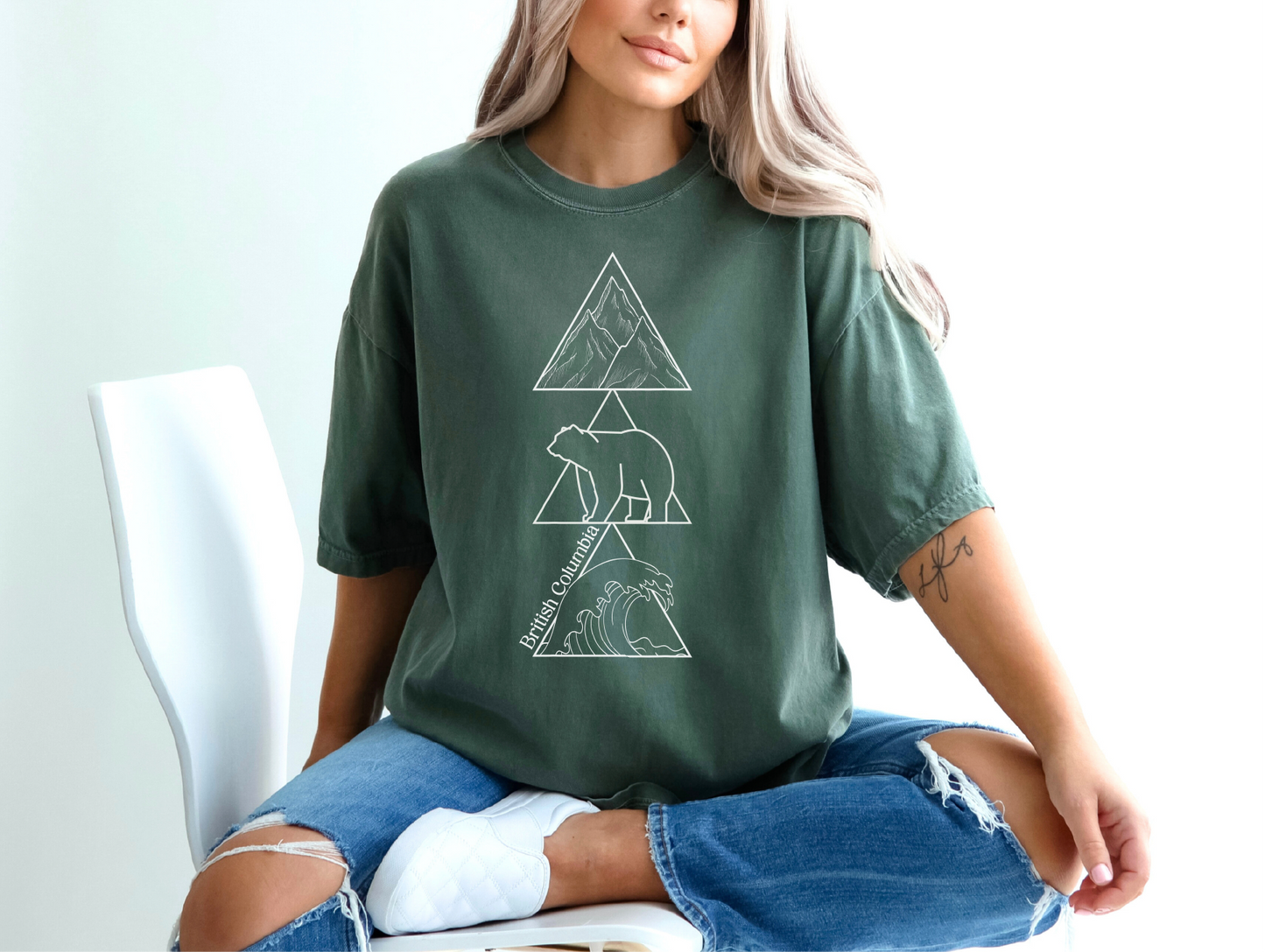 Geometric British Columbia Unisex T-shirt | B.C. Clothing