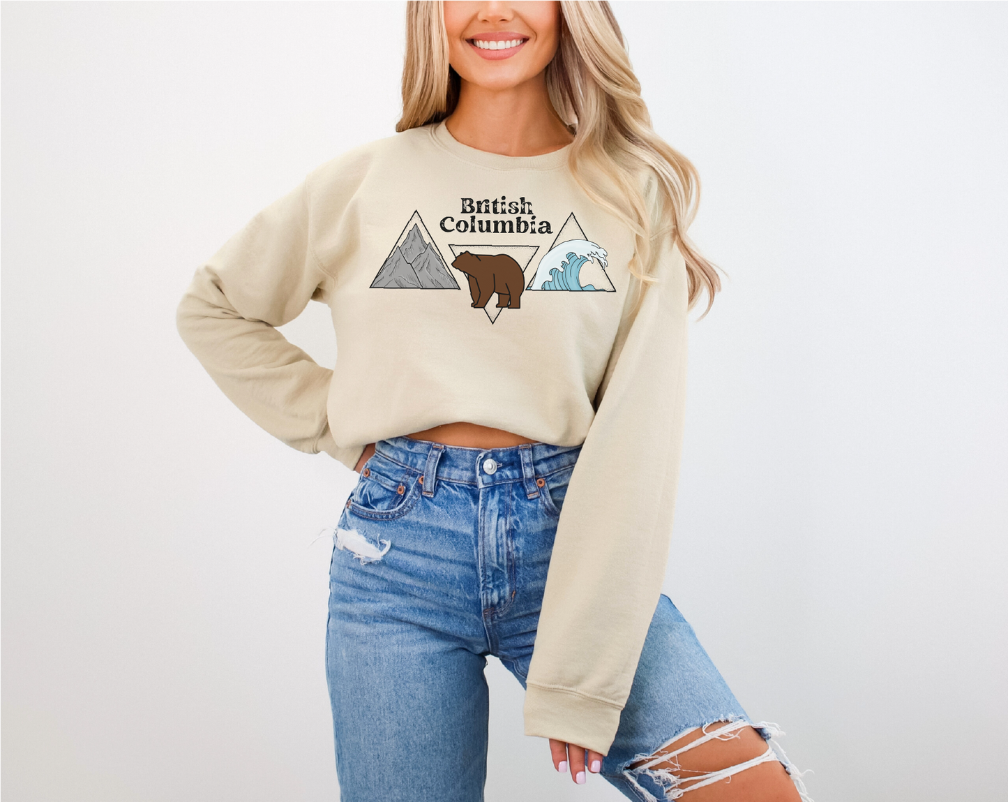 British Columbia Triangles Unisex Crewneck | BC Clothing