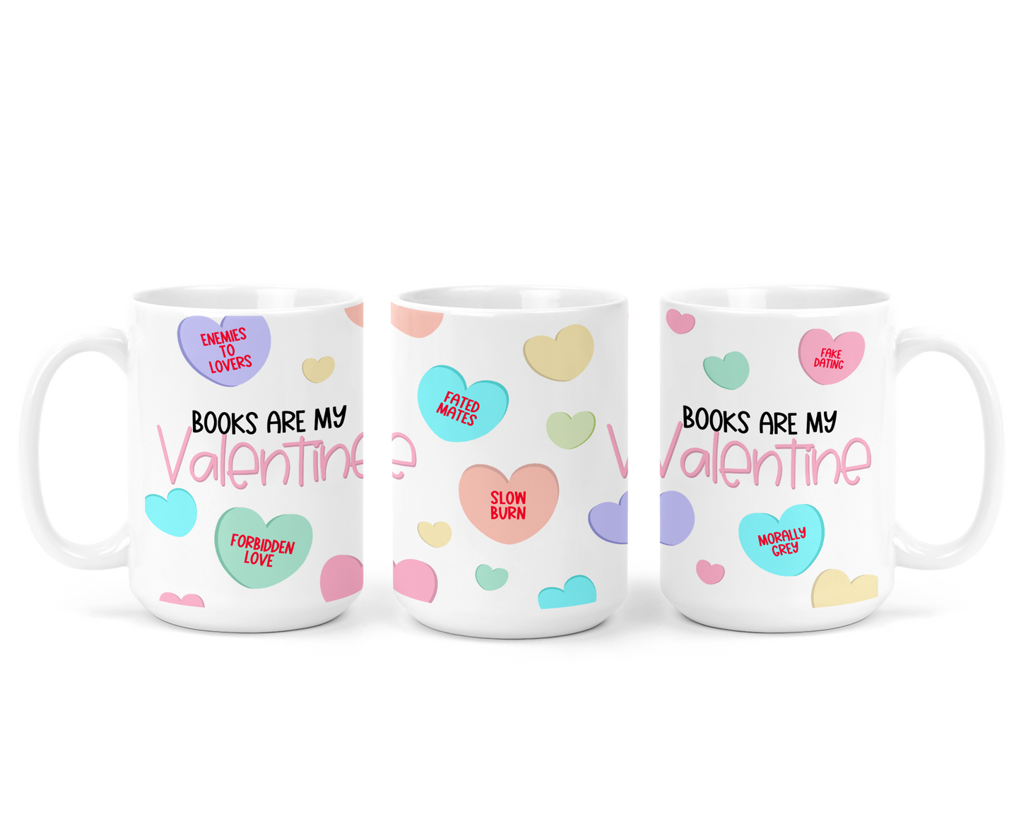 Books Are My Valentine Ceramic Mug | Bookish