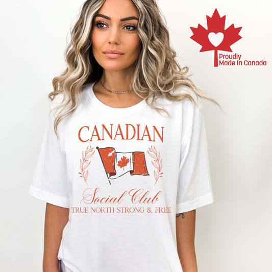 Canadian Social Club Unisex T-shirt | Canada Apparel | Canadian Clothing