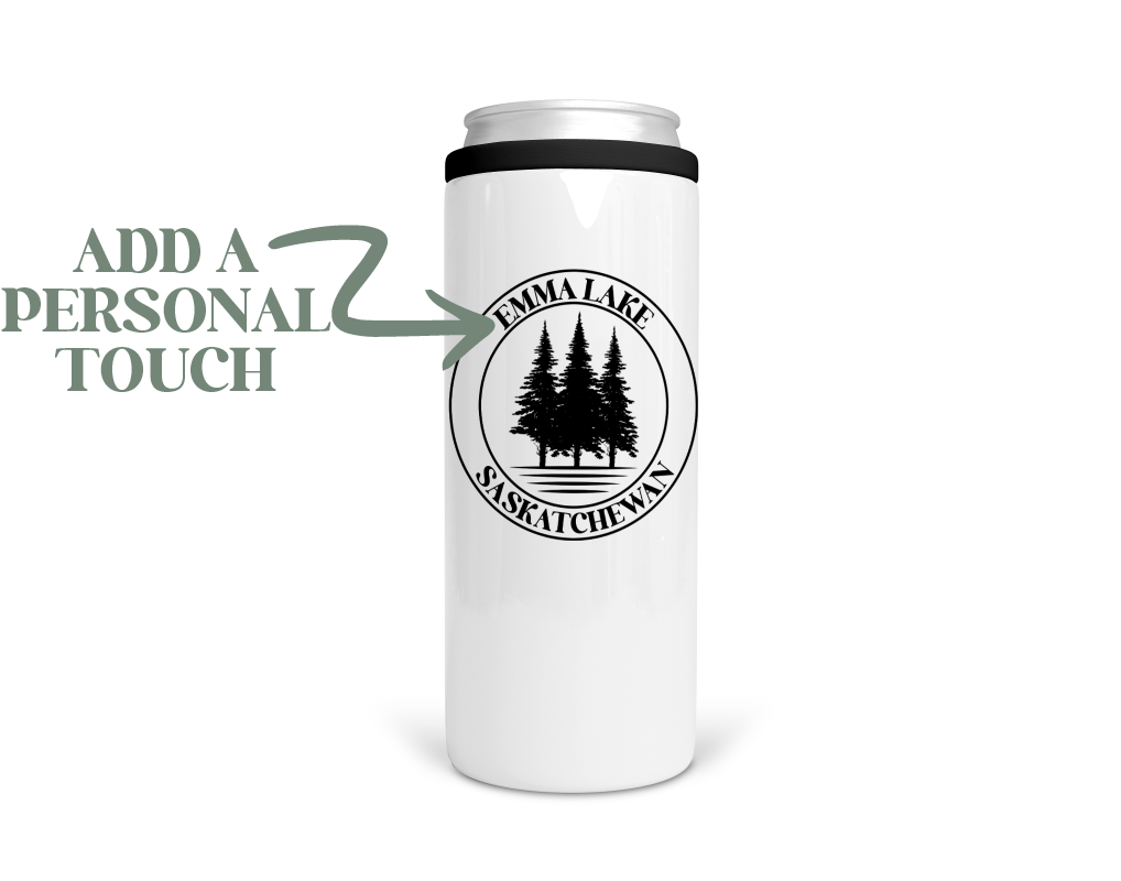 Personalized Lake Stainless Steel Koozie  | Can Cooler | Summer Koozie