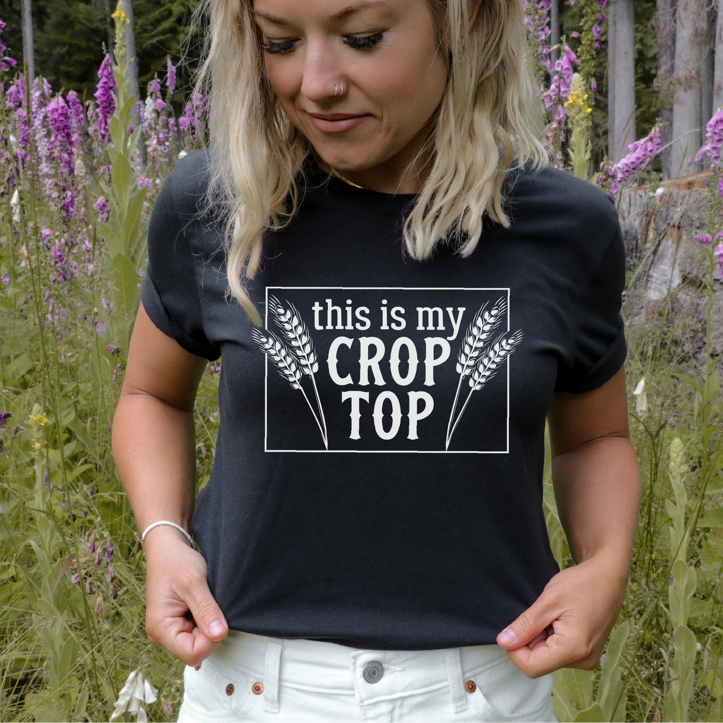 Crop Top Unisex T-shirt | Farm Apparel