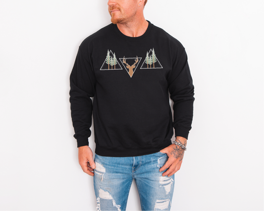 Hunting Triangles Unisex Crewneck