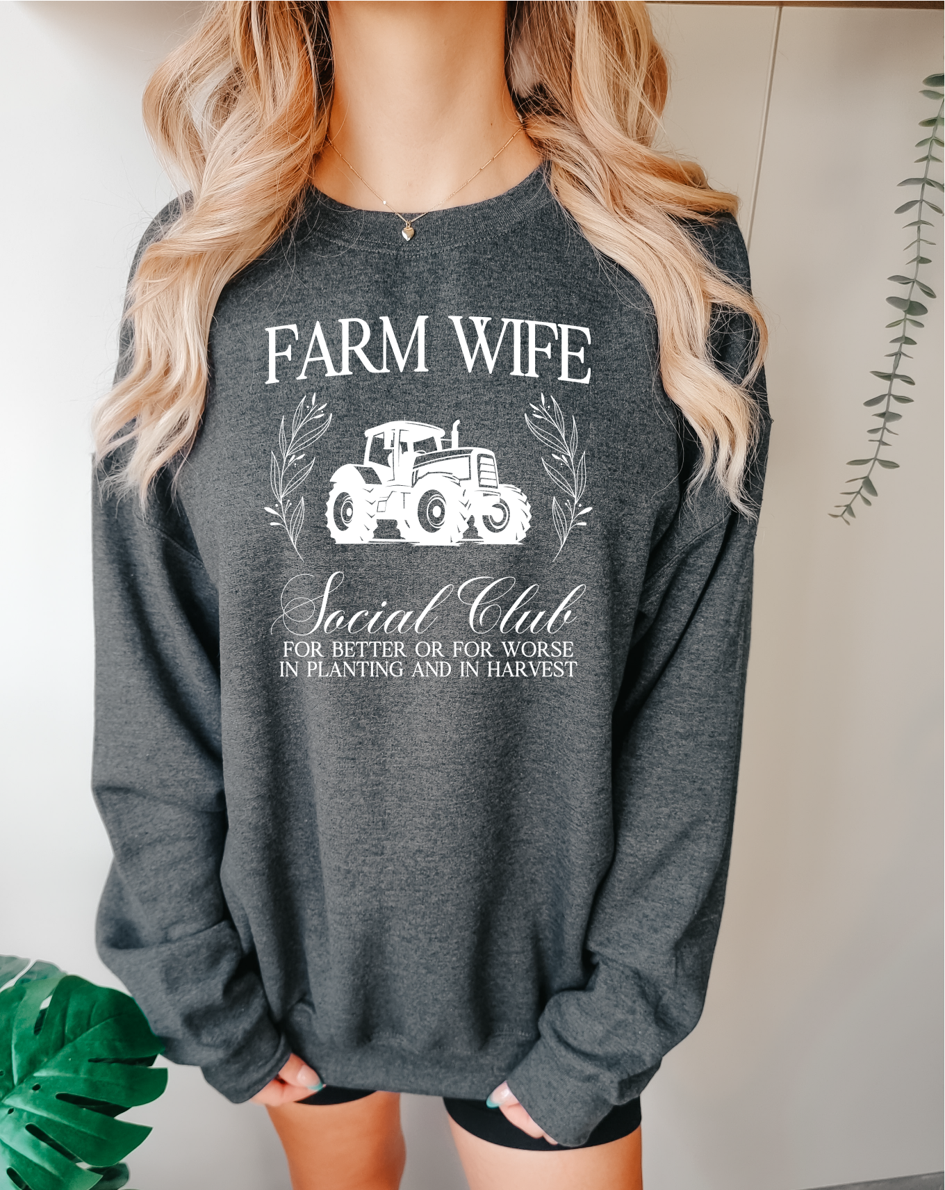 Farm Wife Social Club Unisex Crewneck | Farm Apparel | Prairie Clothing
