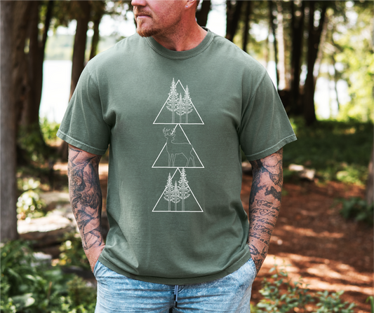 Geometric Hunting Unisex T-shirt
