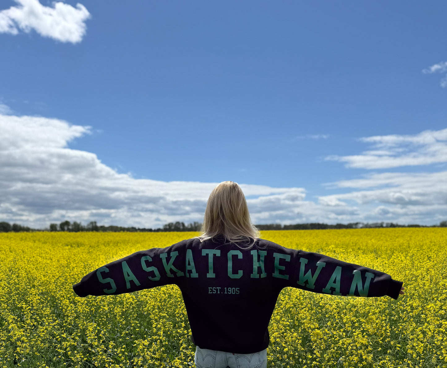 Saskatchewan Back Unisex Crewneck