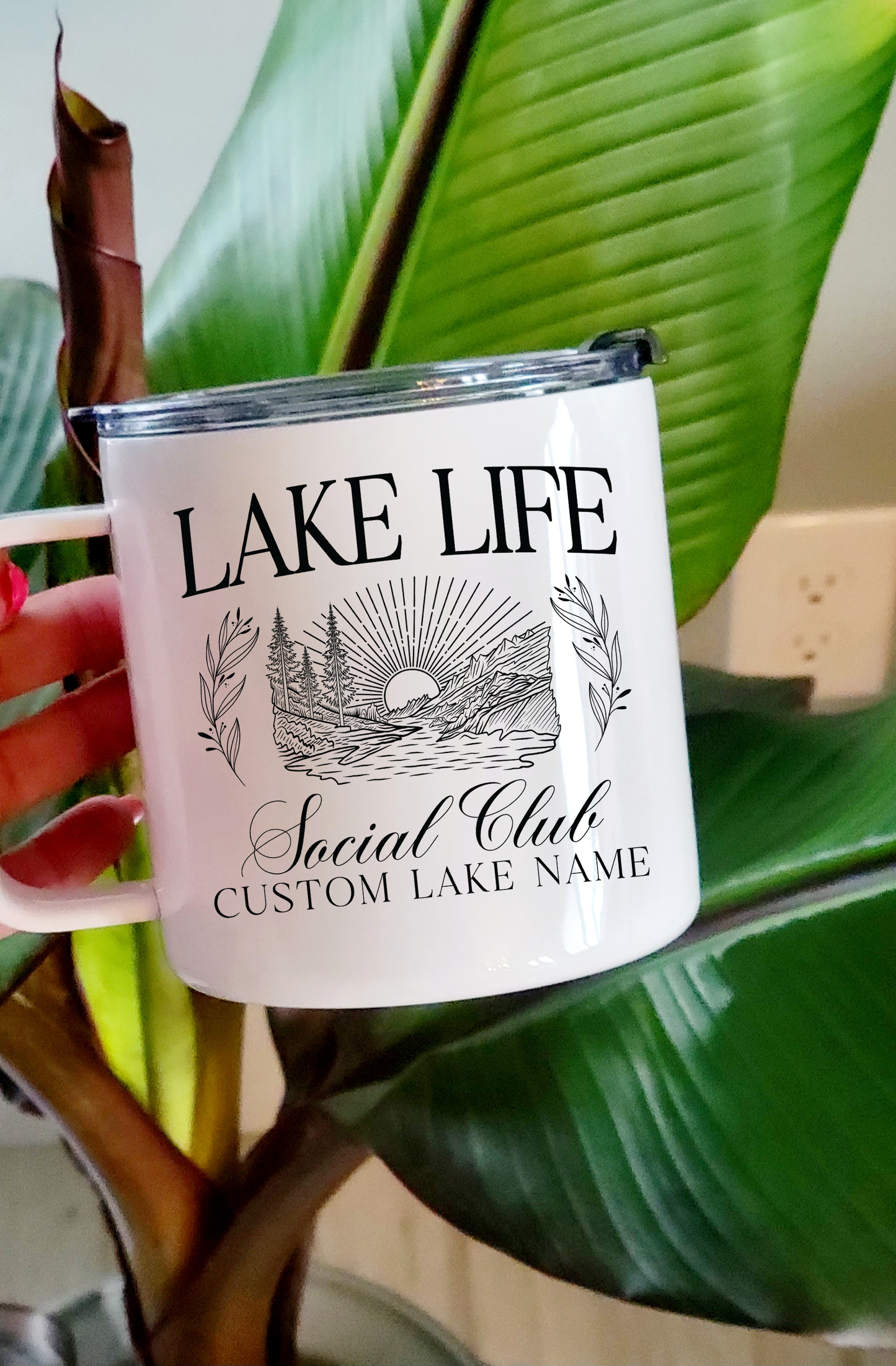 Lake Life Social Club Stainless Steel 17oz Coffee Mug