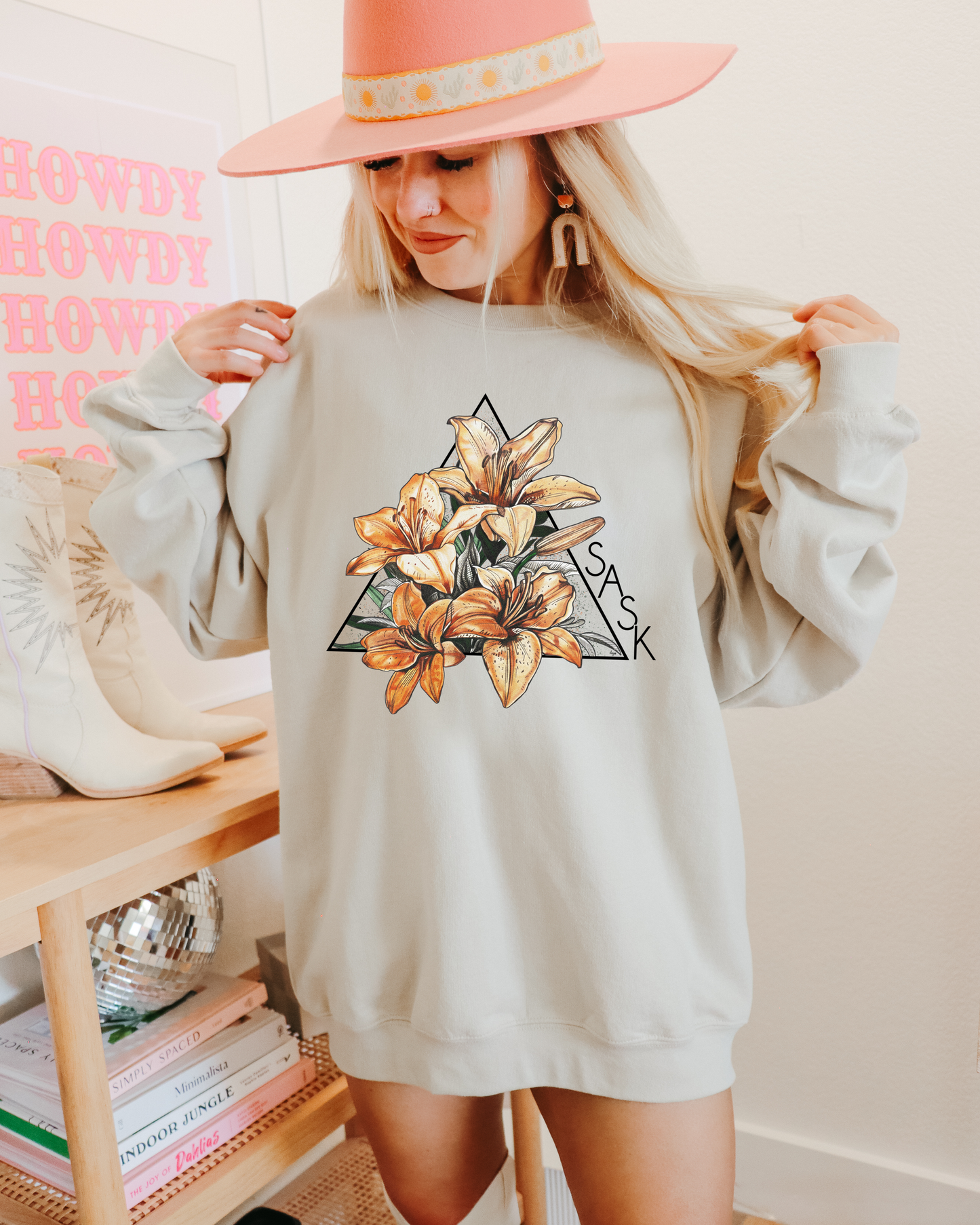 Lily Triangle Unisex Crewneck Sweatshirt | Sask Clothing