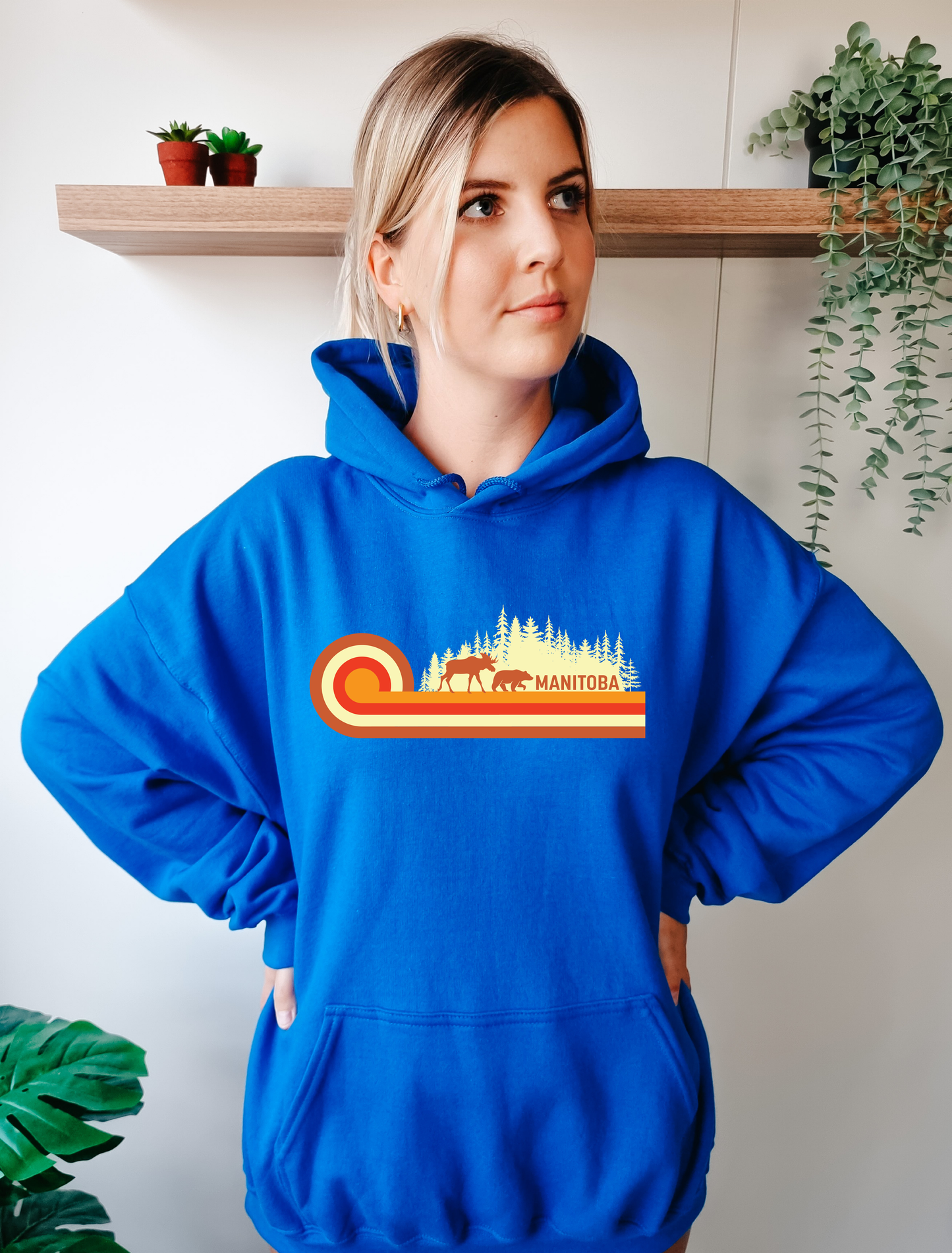 Manitoba Retro 70s Unisex Hoodie | Manitoba Clothing