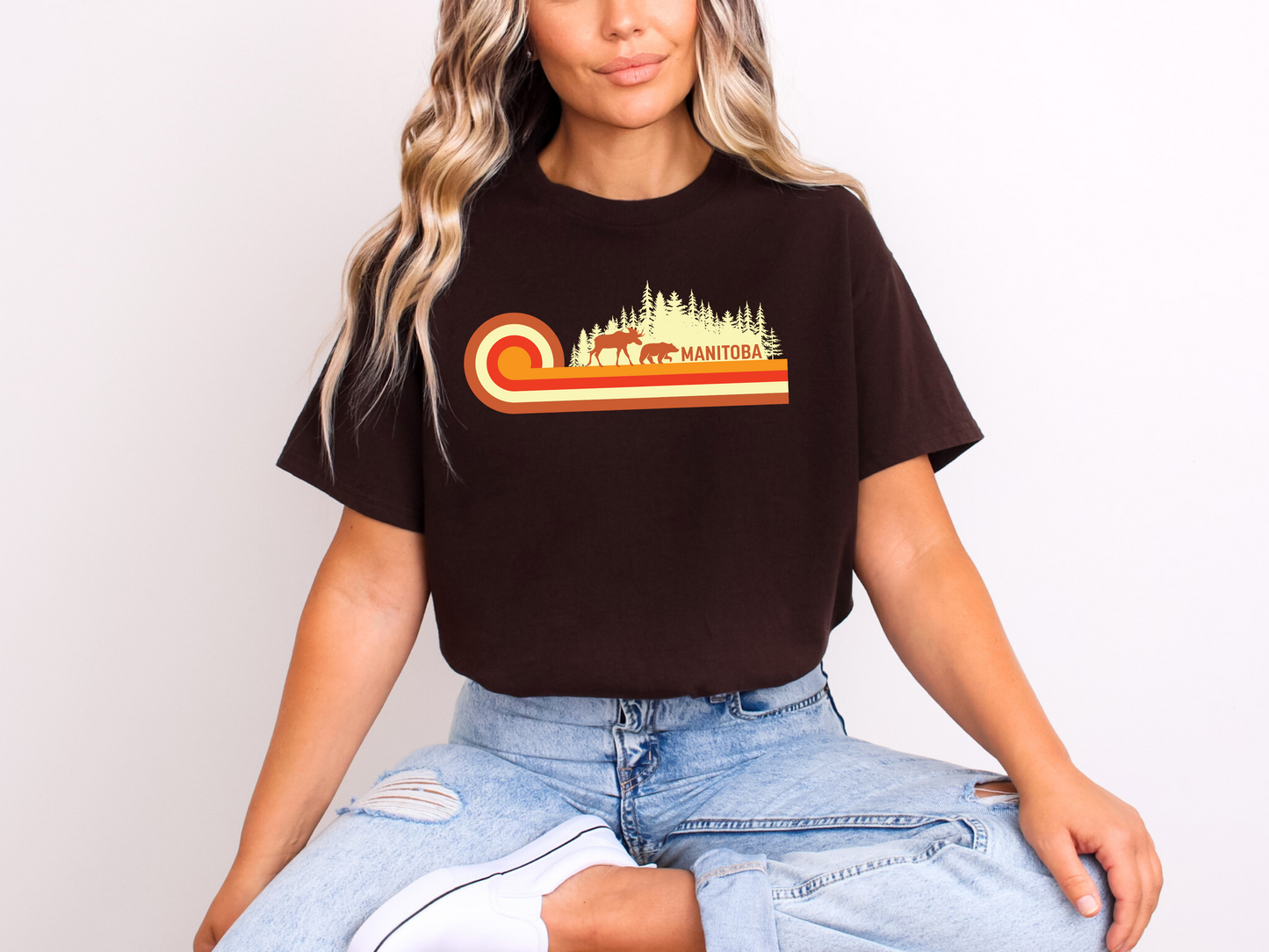 Manitoba Retro 70s Unisex T-shirt | Manitoba Clothing | Prairie Clothing