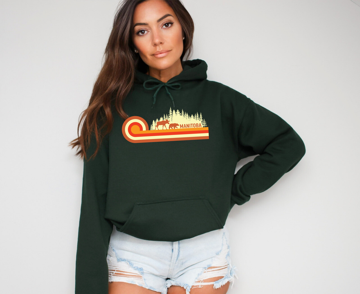 Manitoba Retro 70s Unisex Hoodie | Manitoba Clothing