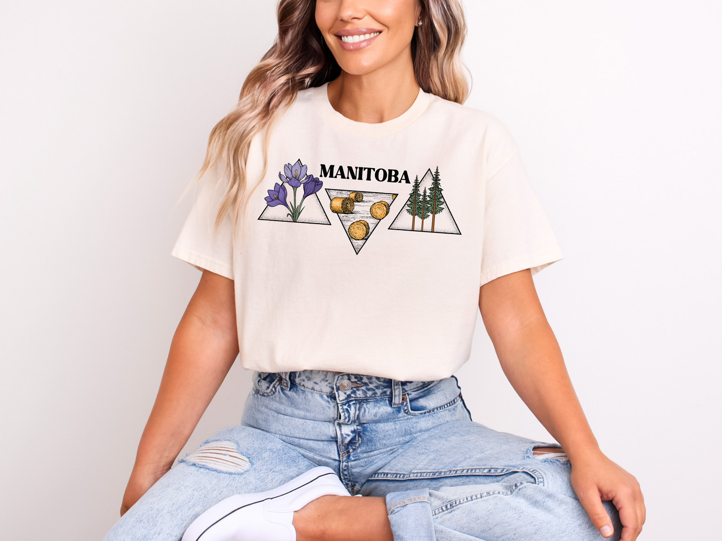 Manitoba Triangle Unisex T-shirt | Canadian Clothing