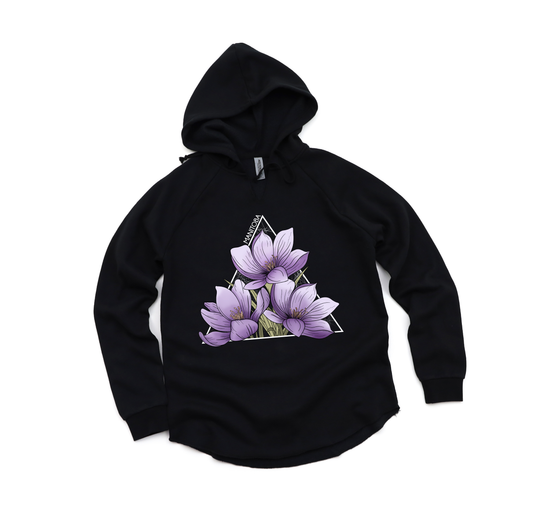 Crocus Triangle Premium Women's Hoodie | Manitoba Clothing