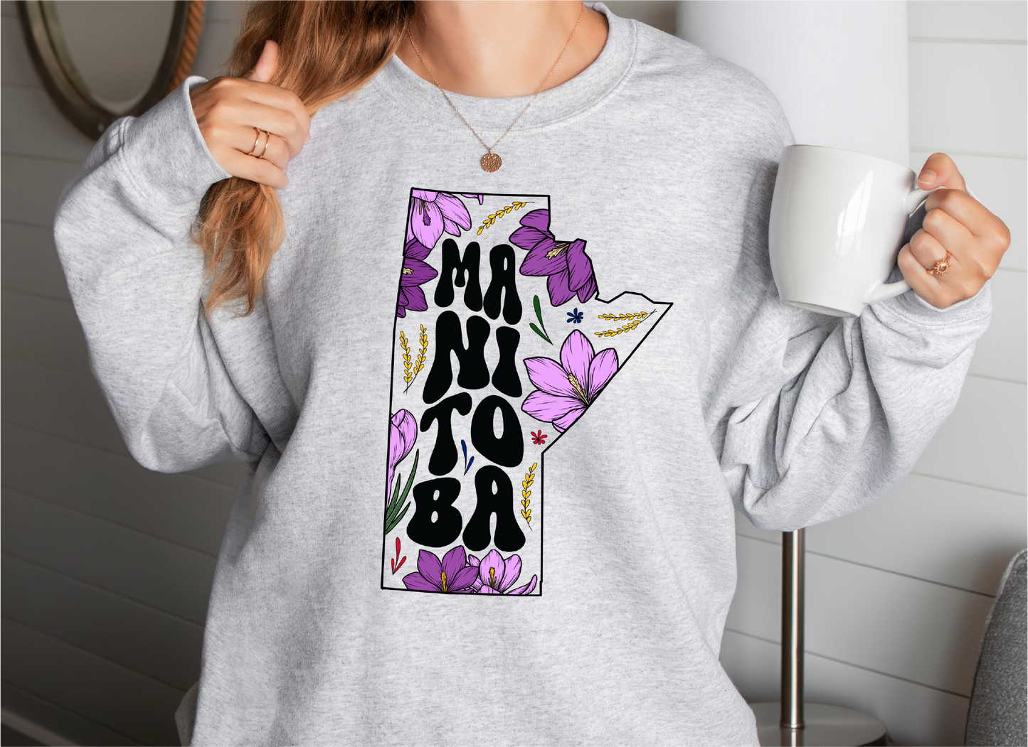 Manitoba Grow Where You Are Planted Unisex Crewneck Sweatshirt