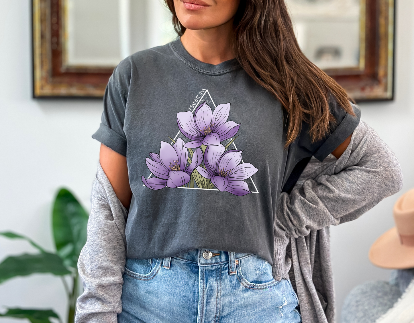 Crocus Triangle Unisex T-shirt | Manitoba Clothing