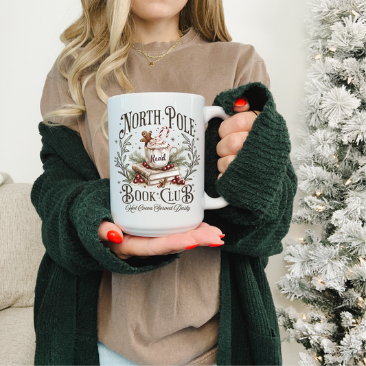 North Pole Book Club Ceramic Mug | Bookish