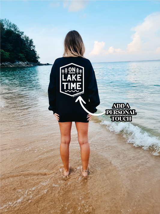 On Lake Time Personalized Sweatshirt | Summer Apparel