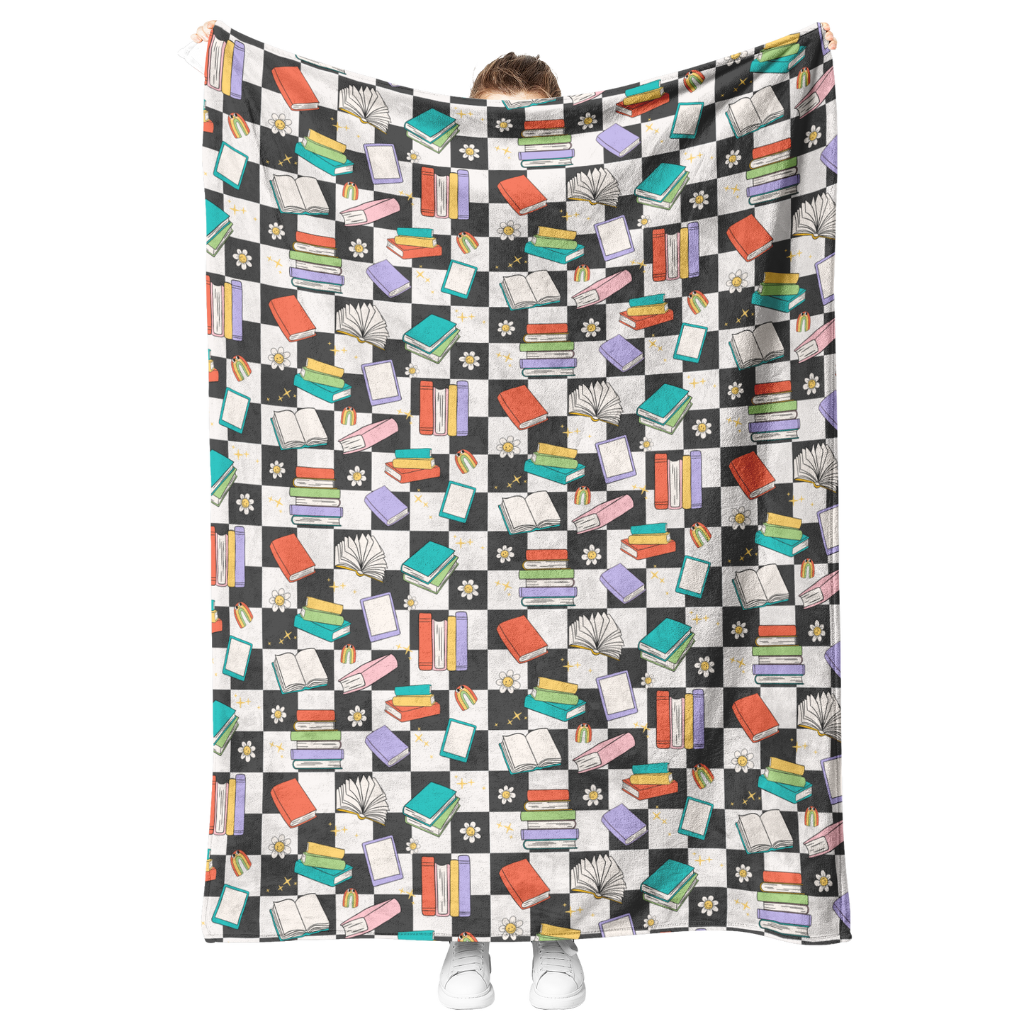 Retro_Bookish_Blanket__Book_Lover_Blank_V_Blanket_Model_Mockup.png