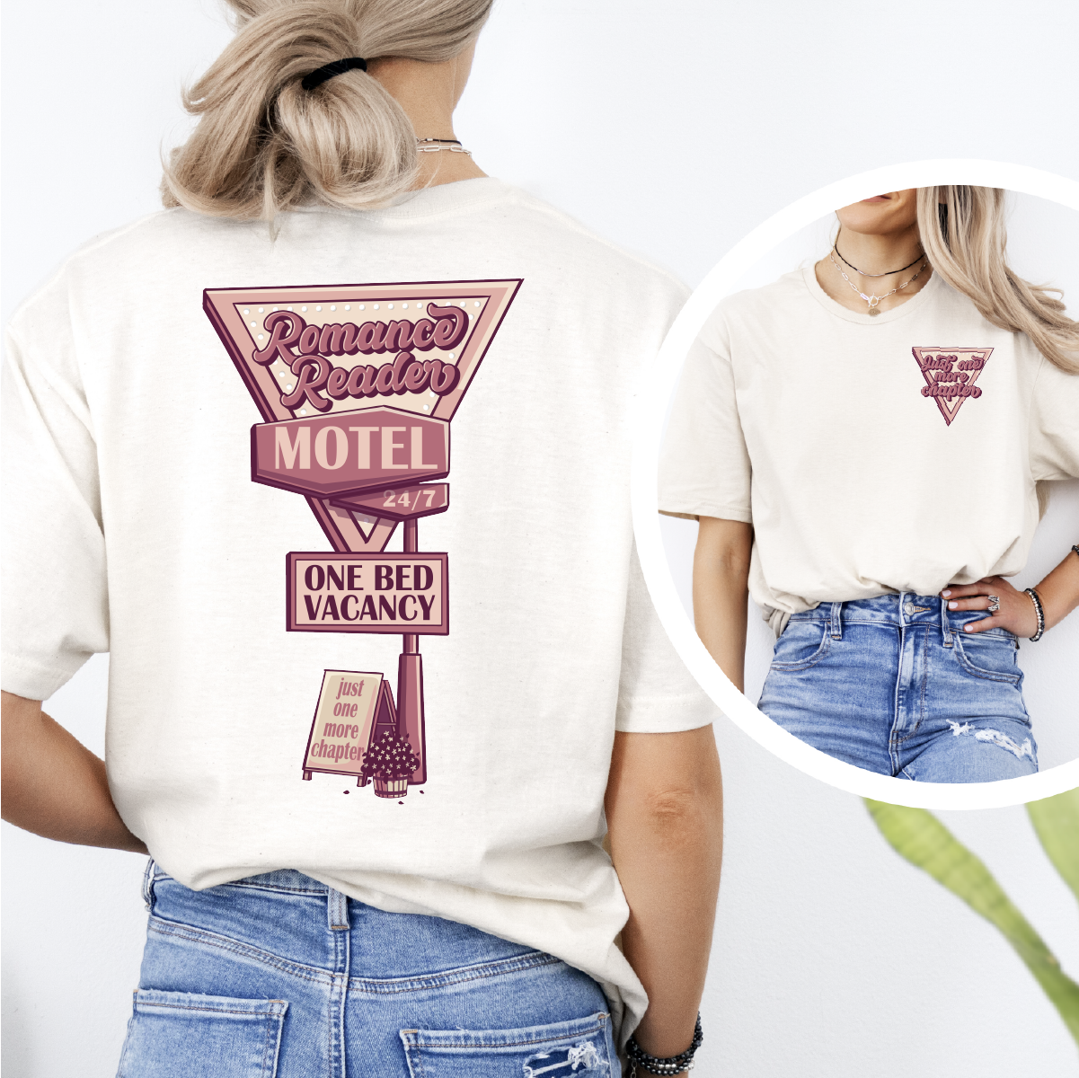 Romance Reader Motel - Just One More Chapter T-shirt | Bookish Shirt