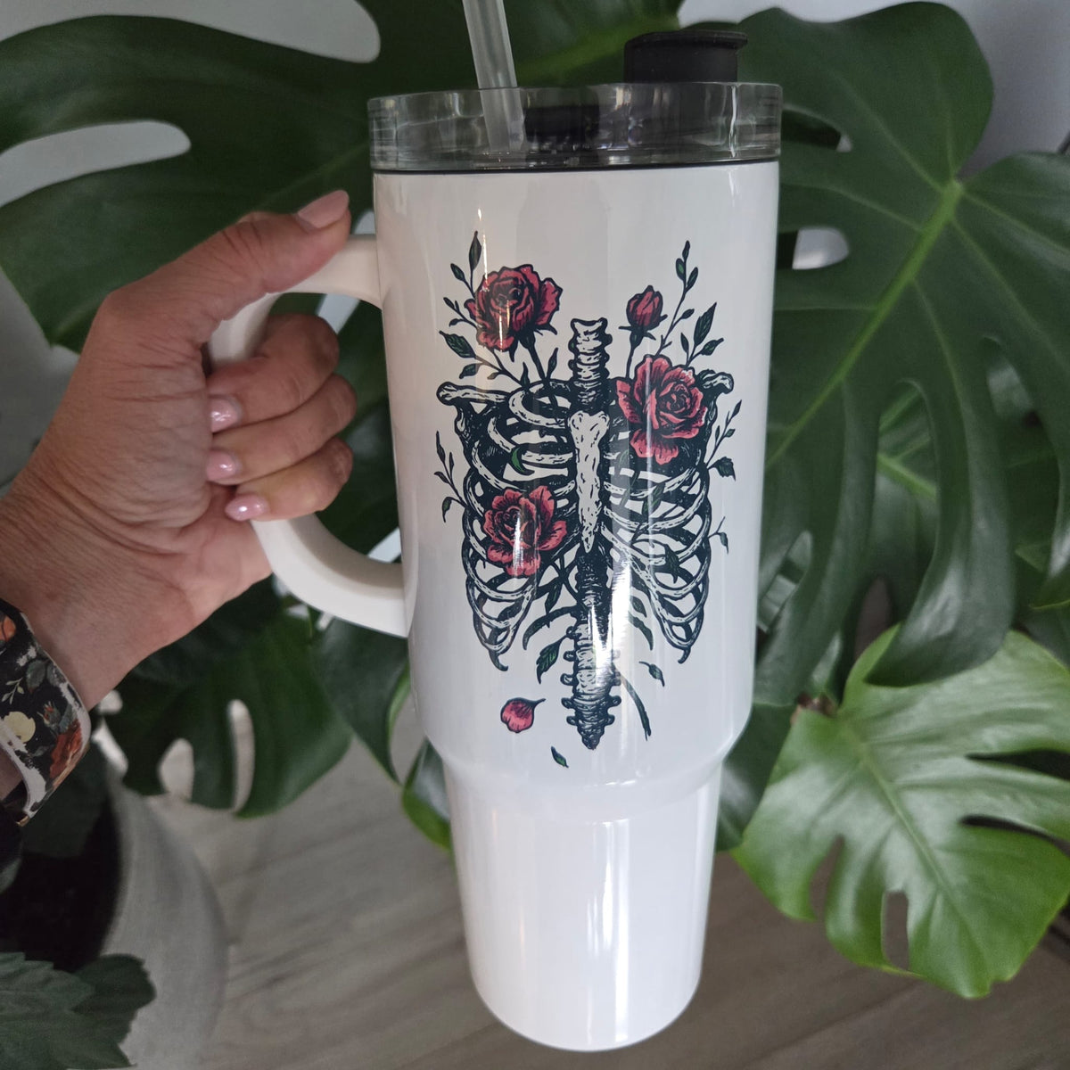 Rib Cage Roses 40oz Tumbler