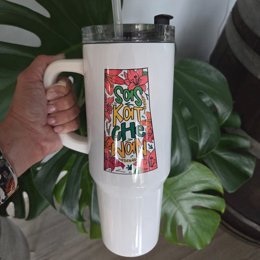Saskatchewan Grow Where You Are Planted 40oz Tumbler | Saskatchewan Tumbler