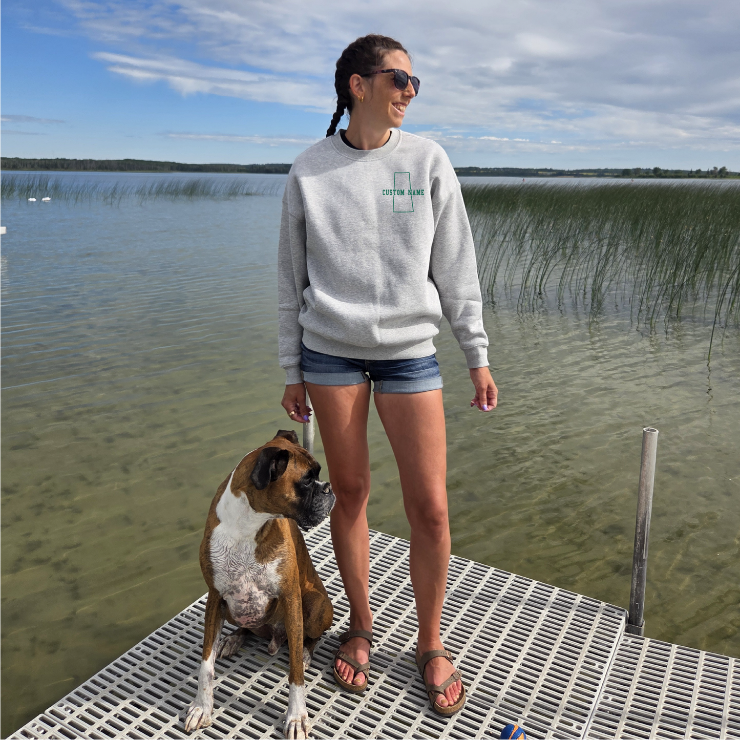 Saskatchewan Back Unisex Crewneck