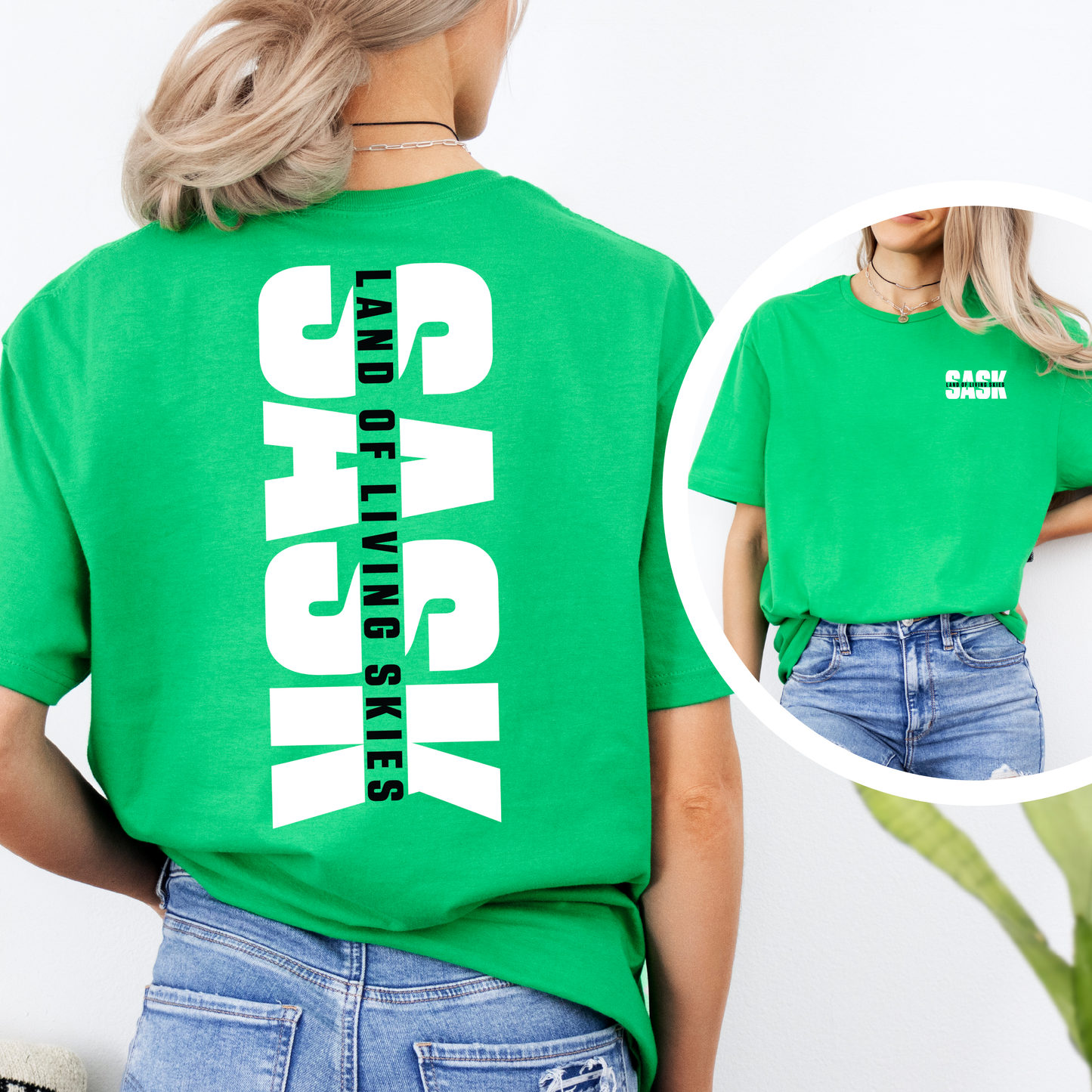 SASK Land Of Living Skies Unisex T-shirt | Saskatchewan Clothing