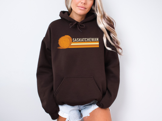 Saskatchewan Retro 70s Unisex Hoodie | Sask Clothing