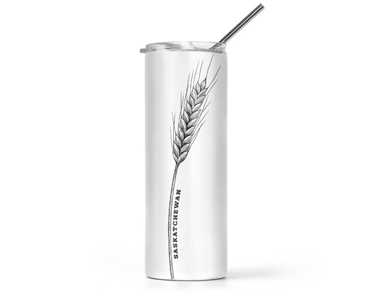 Solo Wheat Skinny Tumbler | Saskatchewan Tumbler | Prairie Tumbler