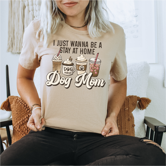 Stay At Home Dog Mom Unisex T-shirt | Dog Apparel
