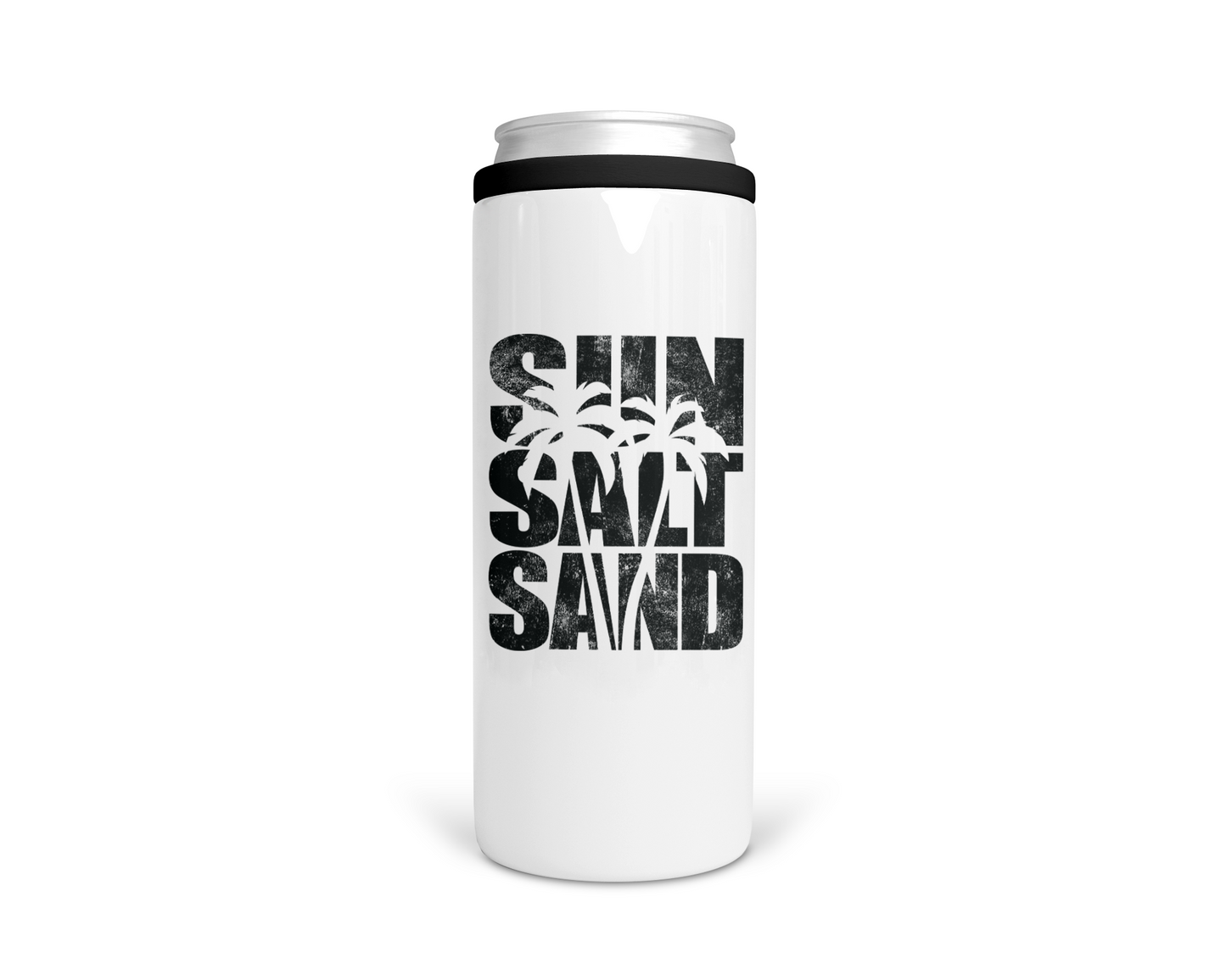 Sun Salt Sand Stainless Steel Koozie  | Can Cooler | Summer Koozie