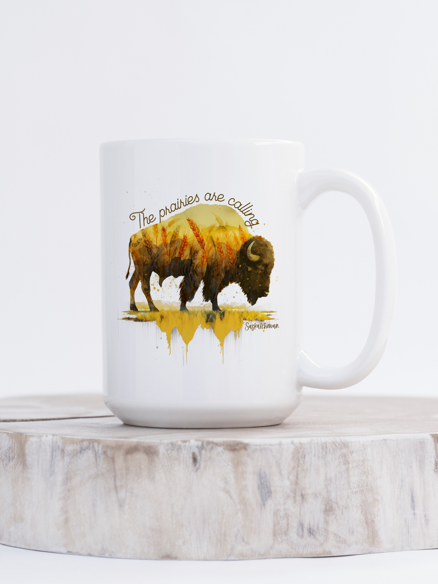 The Prairies Are Calling Ceramic Mug | Saskatchewan Mug