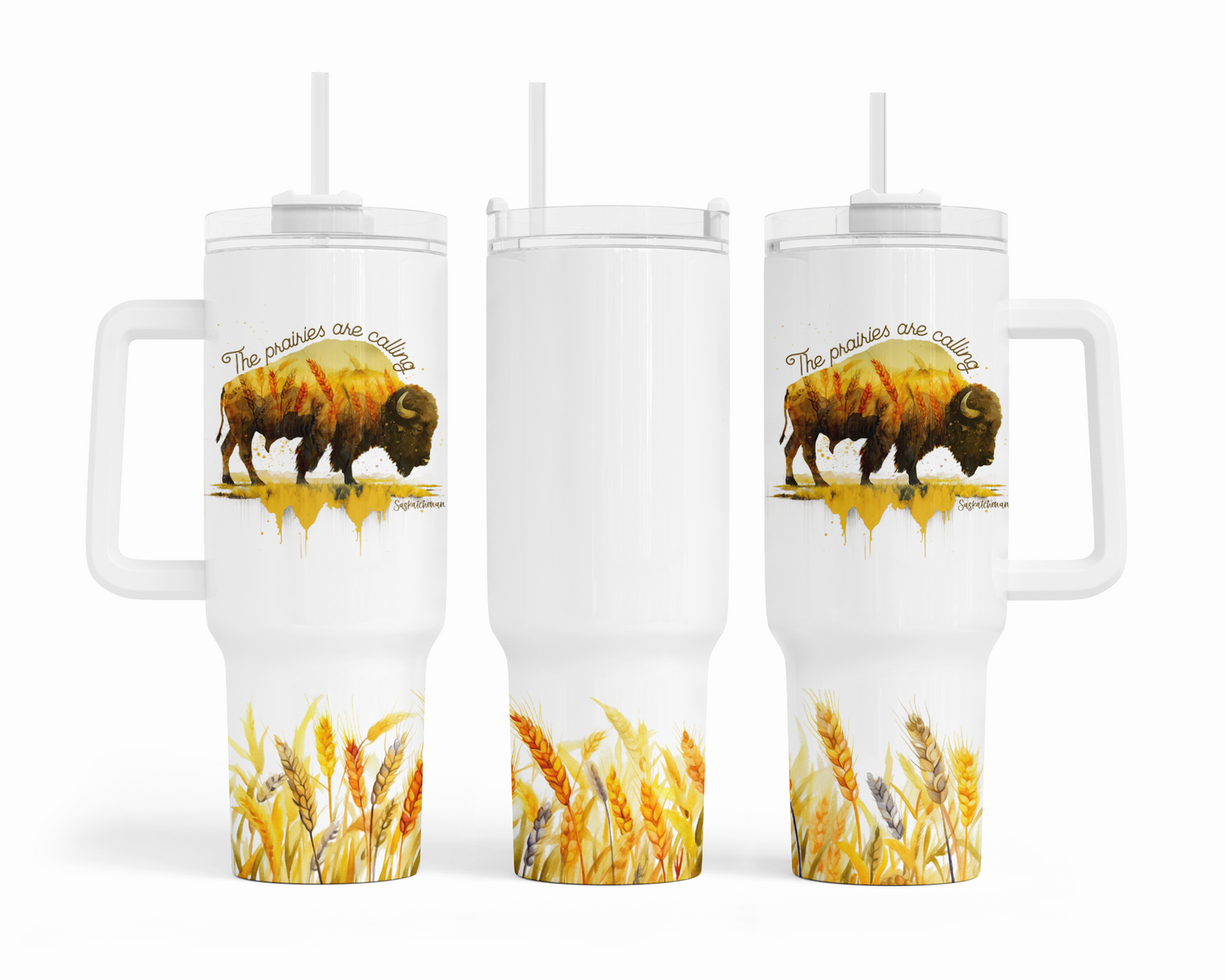 The Prairies Are Calling 40oz Tumbler | Saskatchewan Tumbler