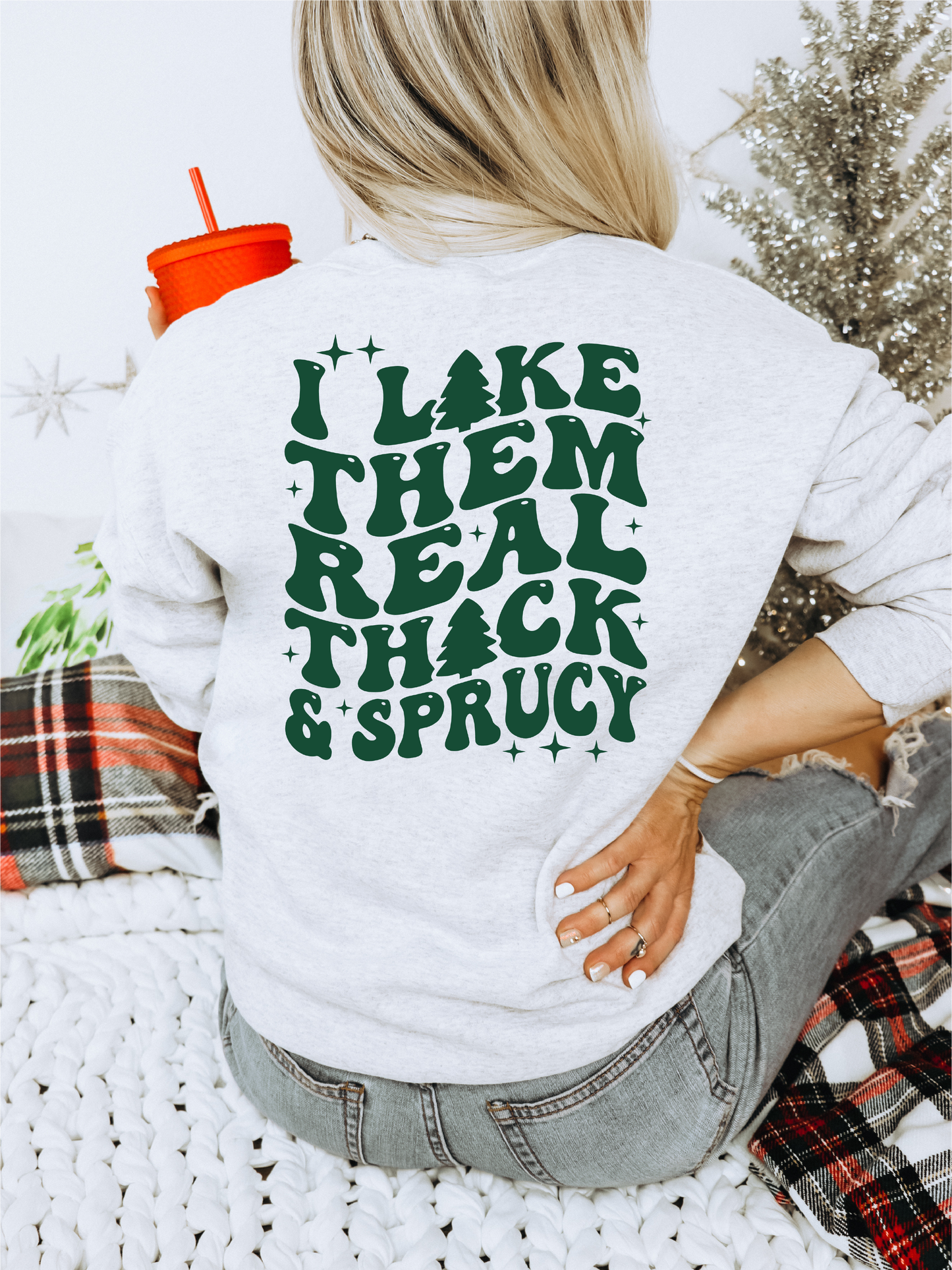 Thick & Sprucy Unisex Crewneck Sweatshirt | Christmas Apparel