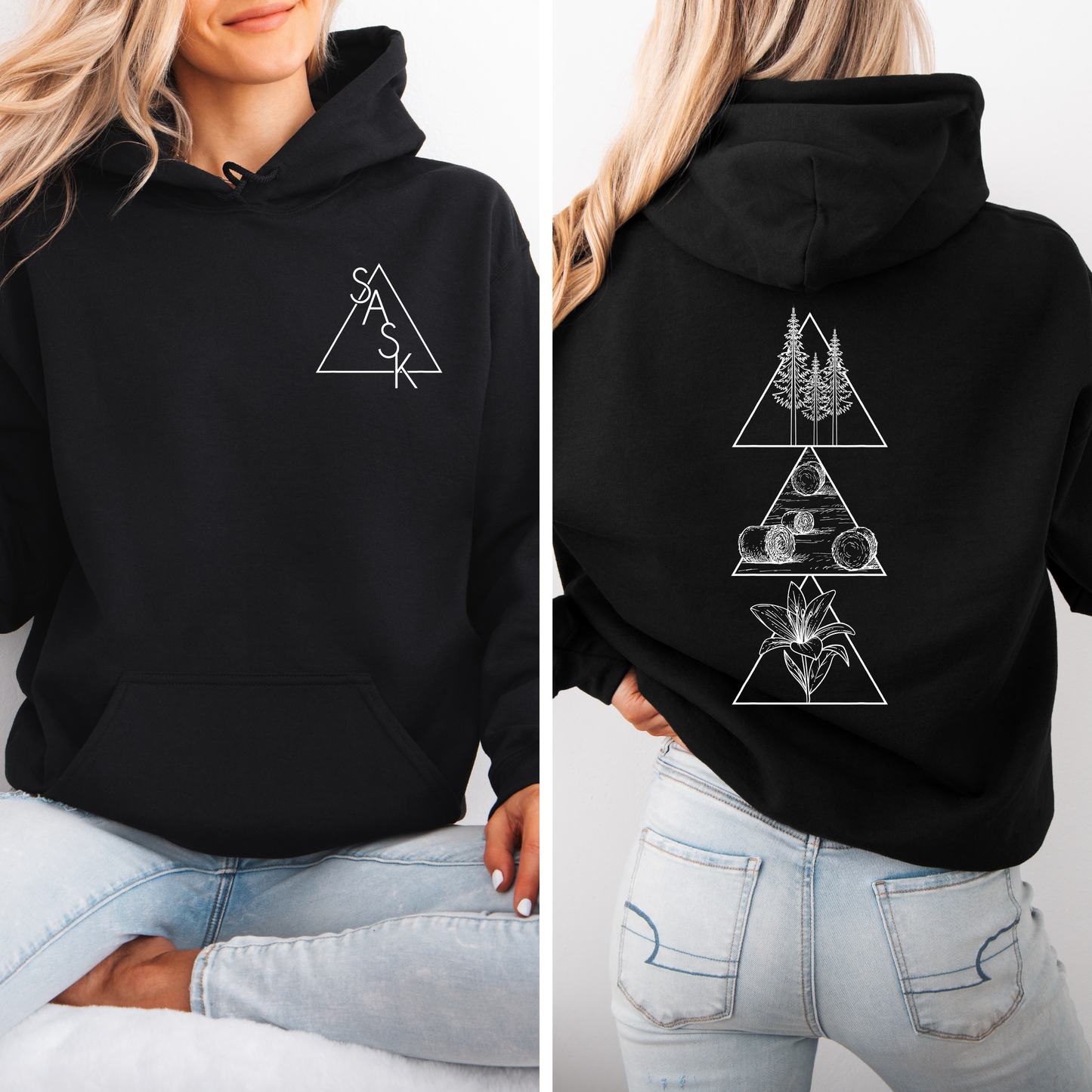 Geometric Saskatchewan Hoodie | Sask Apparel