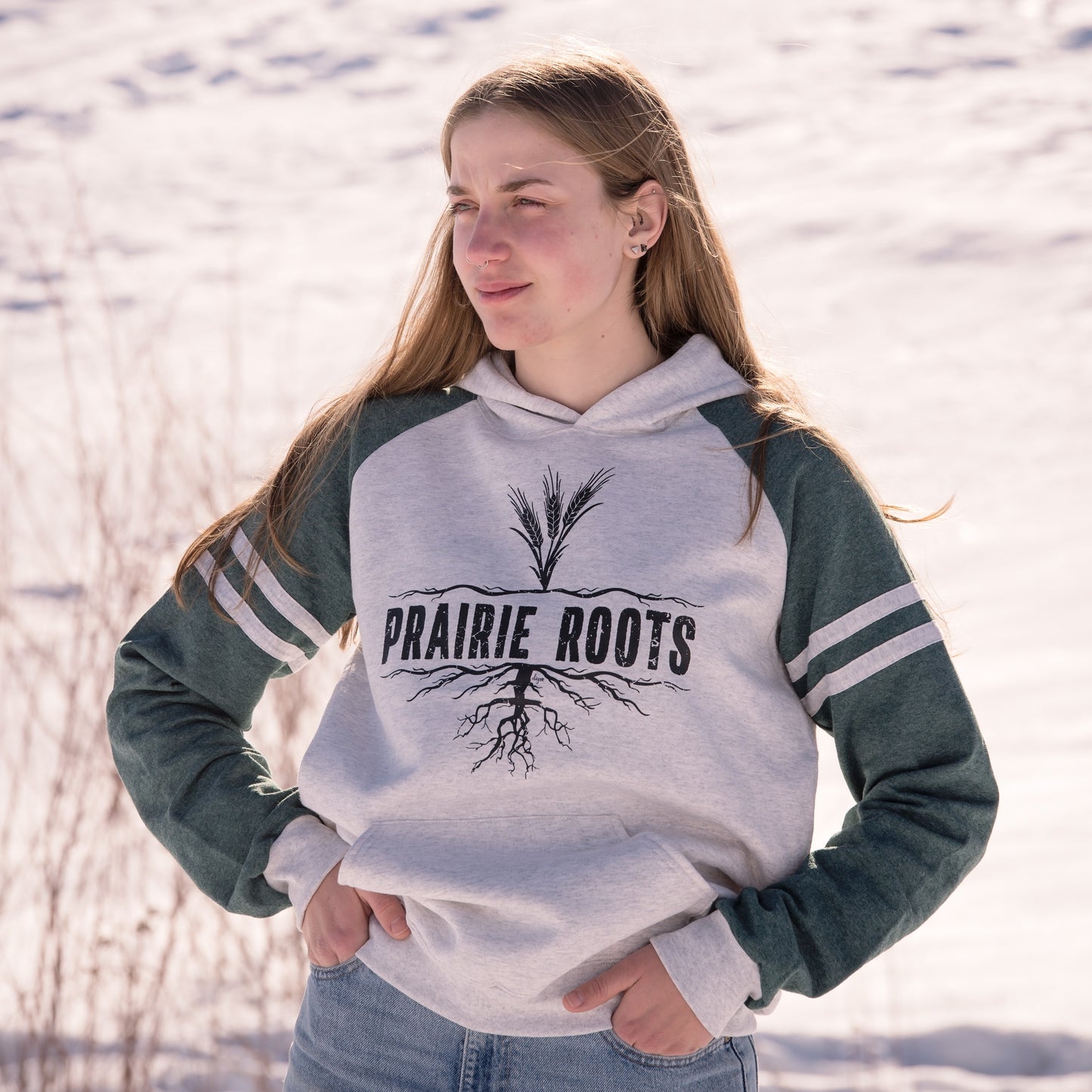 Prairie Roots Varsity Hoodie | Saskatchewan Apparel