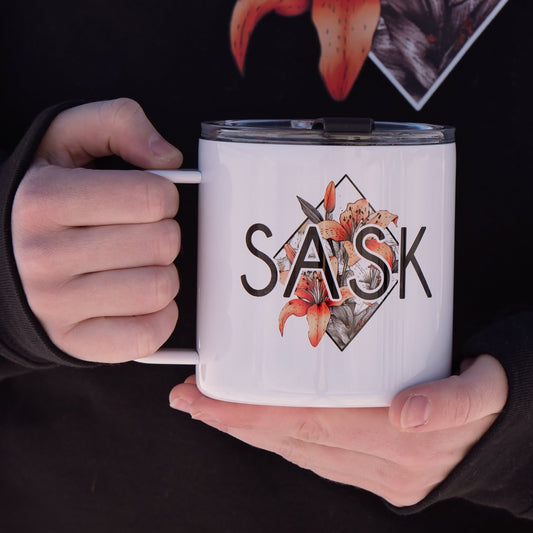 SASK Diamond Stainless Steel 17oz Coffee Mug