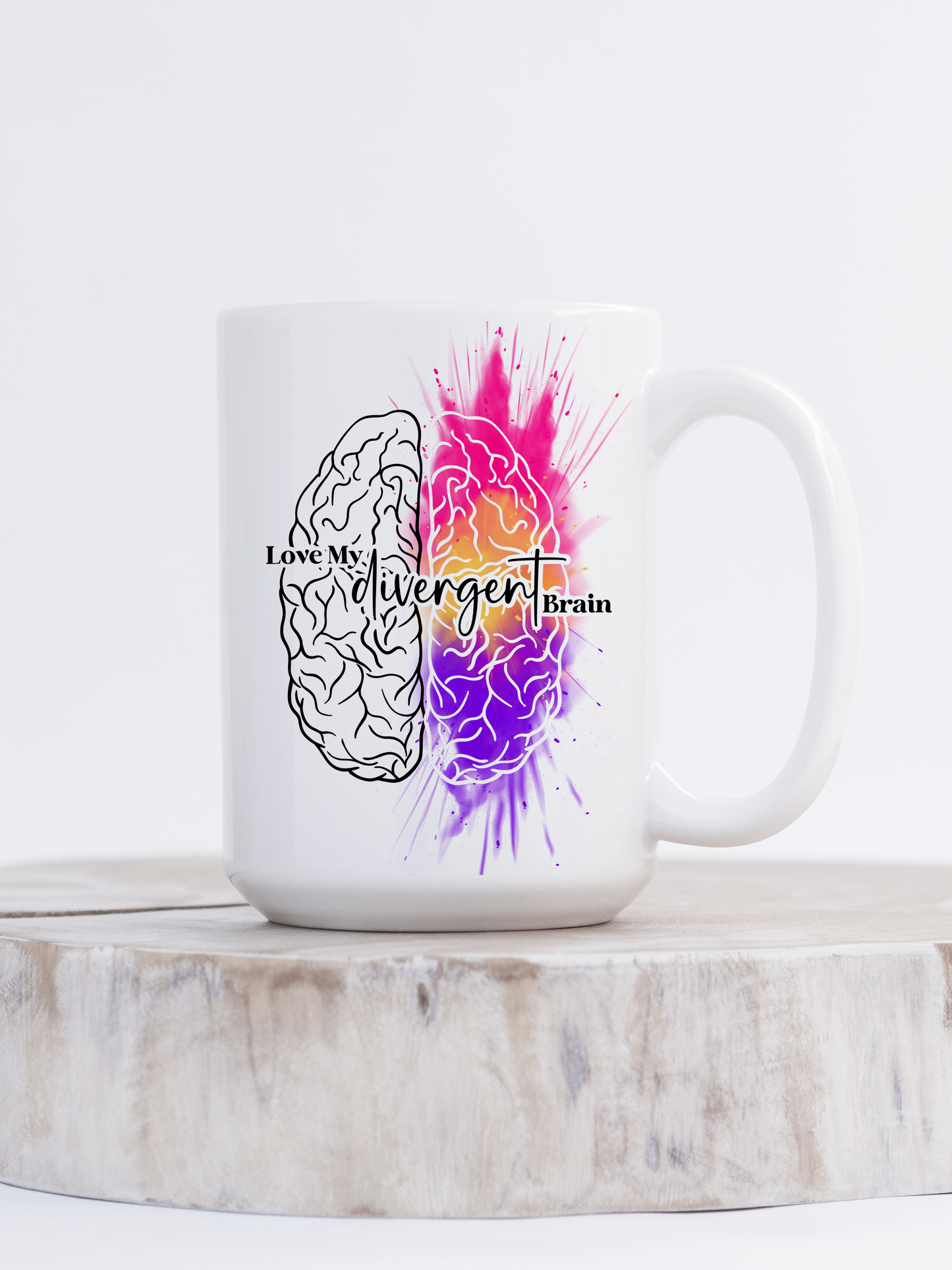 Love My Divergent Brain Ceramic Mug