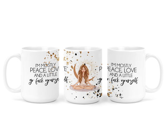 Peace Love Ceramic Mug