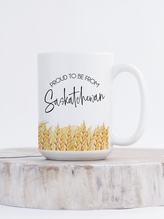 Proud to Be Saskatchewan Ceramic Mug