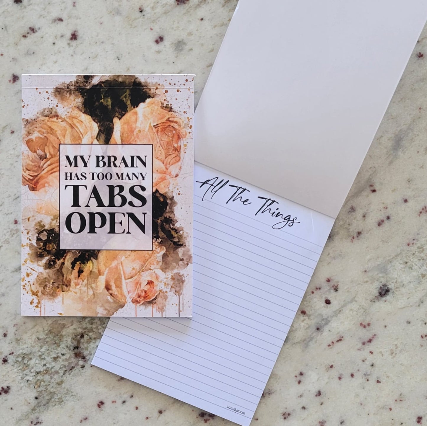 My Brain Has Too Many Tabs Open Notepad | To Do List